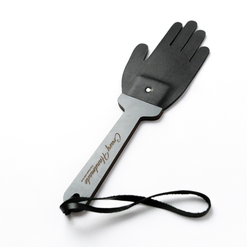 Паддл кисть "Crazy Handmade" кожа, черный 