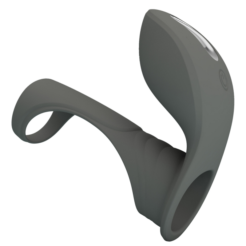 Насадка с клиторальным стимулятором "Pretty Love Master Ring" с вибрацией 